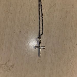 James Avery Nail Cross Pendant and 18” Chain